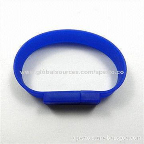 Bracelet/Wristband USB Flash Drives, Customized Logos Can be Printed